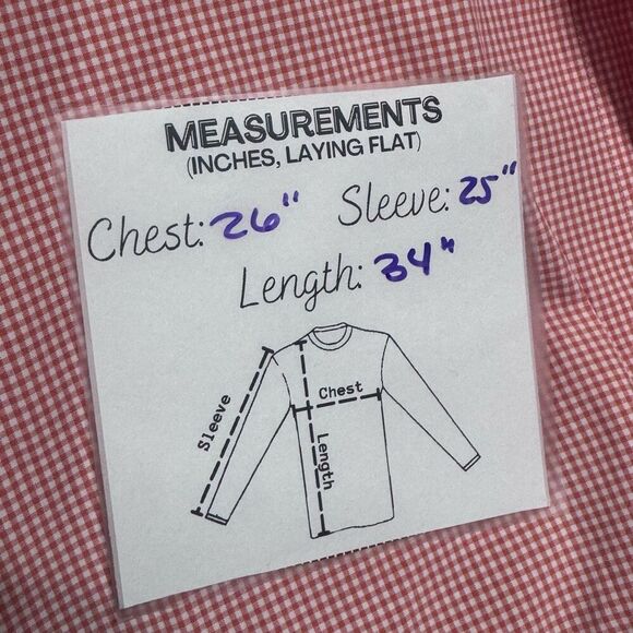 Men's Polo Ralph Lauren Classic Fit orange Check Long Sleeved Button Up Shirt la - Picture 9 of 9